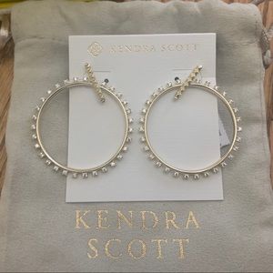 Kendra Scott Charlie Grace Hoop Earrings in Gold